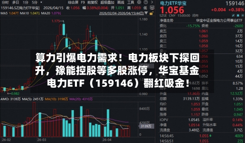 算力引爆电力需求！电力板块下探回升，豫能控股等多股涨停，华宝基金电力ETF（159146）翻红吸金！