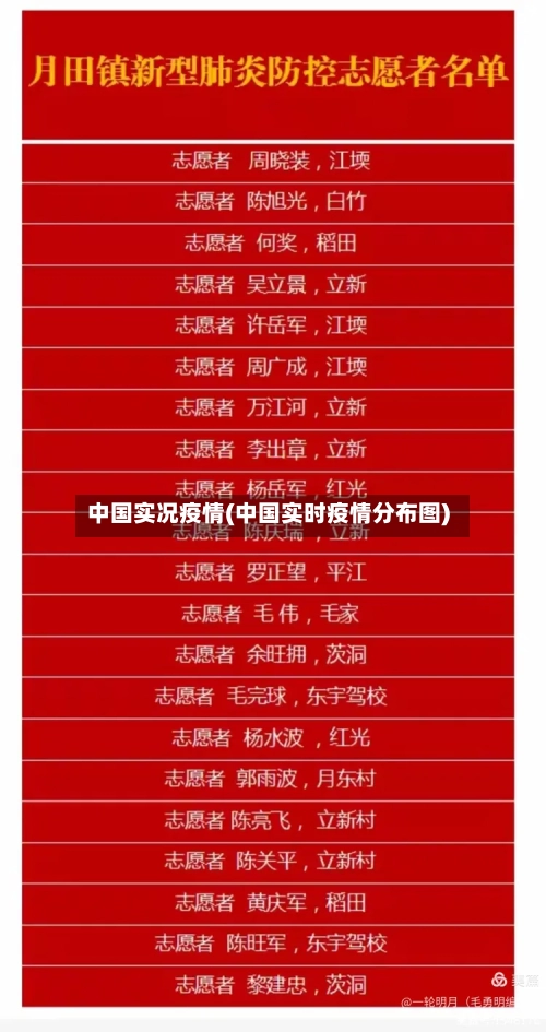 中国实况疫情(中国实时疫情分布图)