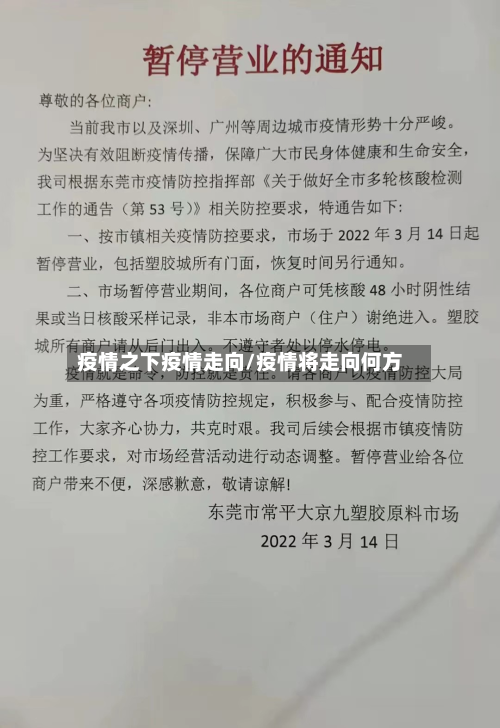 疫情之下疫情走向/疫情将走向何方