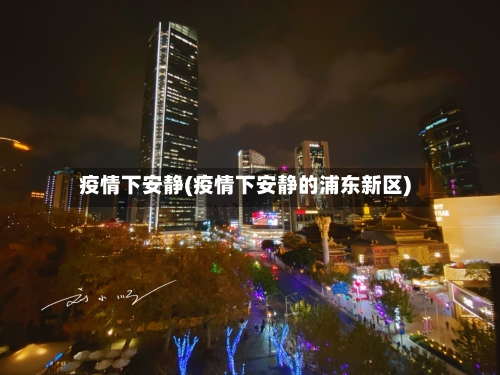 疫情下安静(疫情下安静的浦东新区)