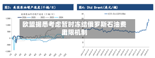 欧盟据悉考虑暂时冻结俄罗斯石油费用上限机制